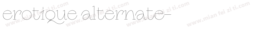 erotique alternate字体转换